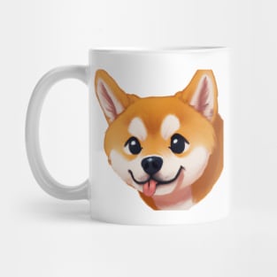 Cute Shiba Inu Drawing Mug